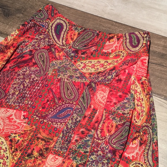 Women's Edera Summer Flare Skirt Paisley Print XL - Picture 2 of 8